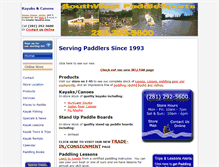 Tablet Screenshot of paddlesports.com